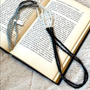 NWT Pearl and Gemstone Double Strand Beaded Necklace